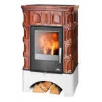 Kachlová kamna ABX Britania s výměníkem, hnědá